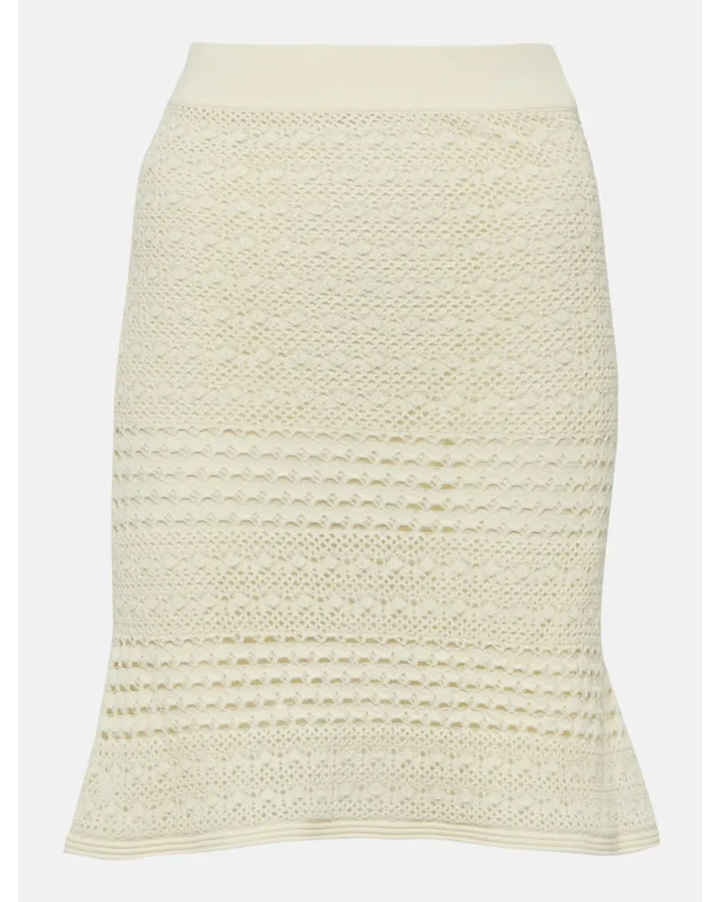 Tom Ford Minigonna in crochet Bianco