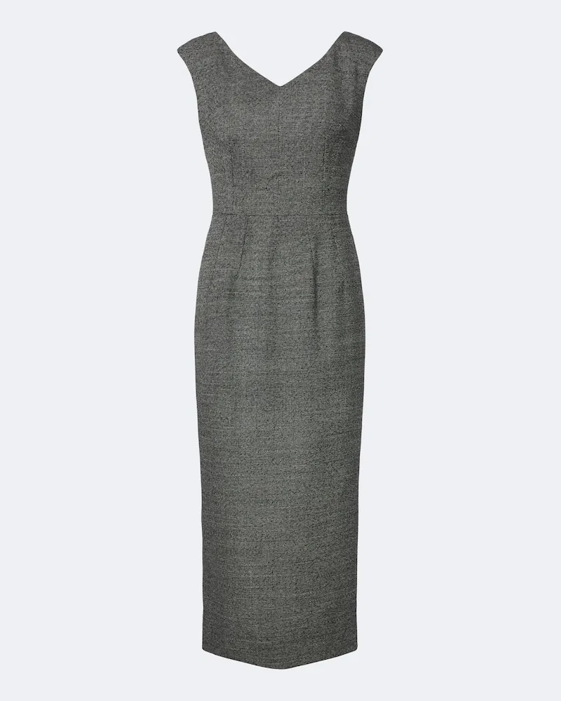 Dolce & Gabbana Abito midi in lana Grigio