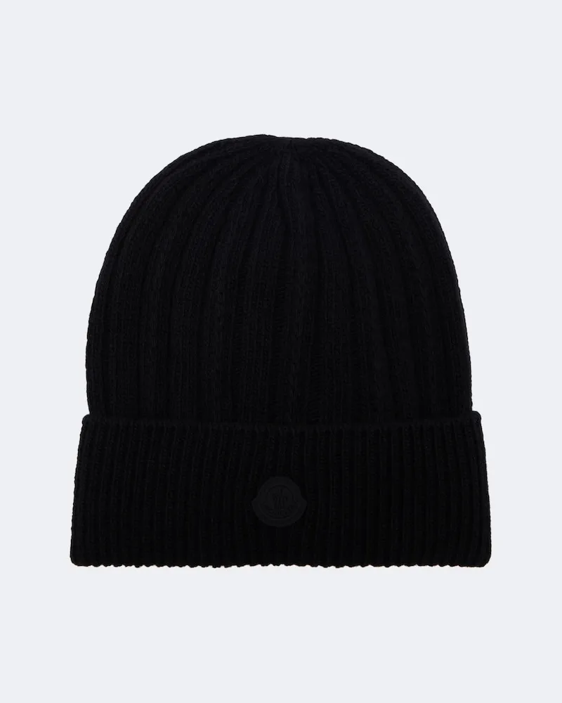 Moncler Berretto in lana vergine Nero