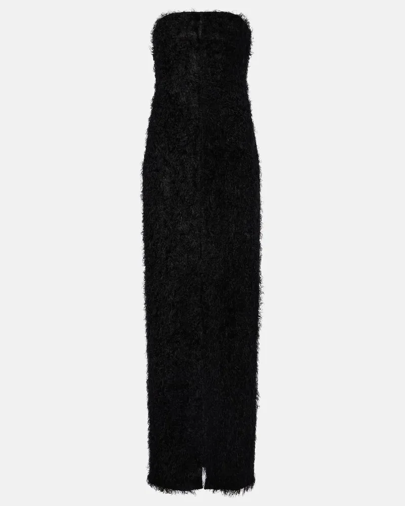 Totême Abito bustier midi in fil coupÃ Nero