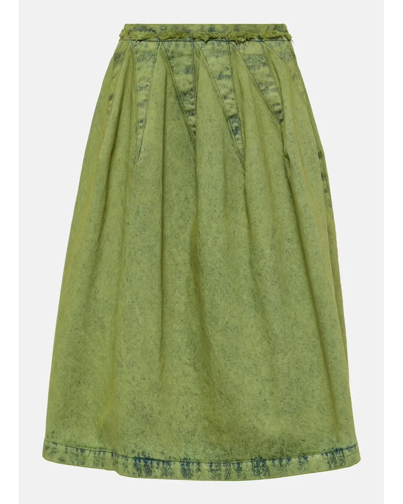 Marni Gonna midi di jeans Verde