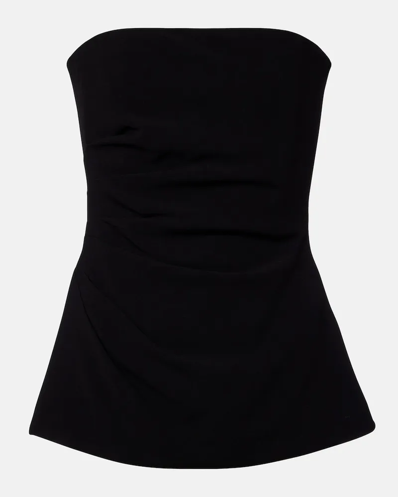 Proenza Schouler Top bustier Damea in crÃªpe Nero