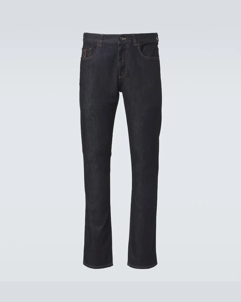 Canali Jeans slim Blu
