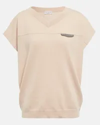 Brunello Cucinelli Top in cashmere Rosa