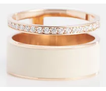 Anello Berbere Module in oro rosa 18kt con diamanti