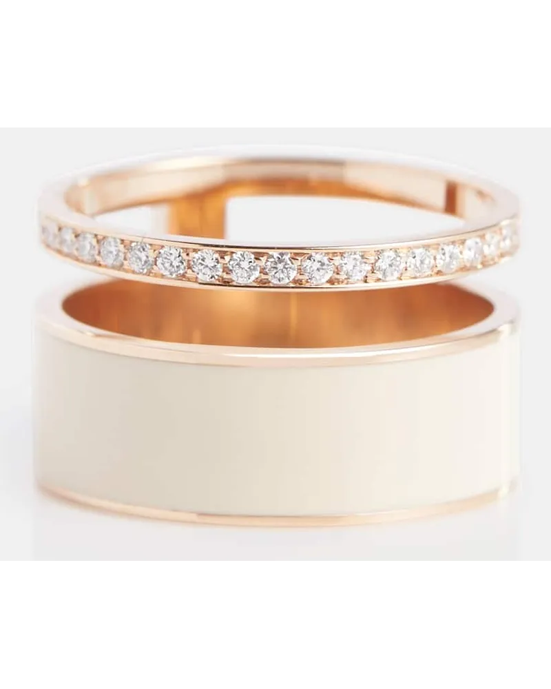 Repossi Anello Berbere Module in oro rosa 18kt con diamanti Metallizzato