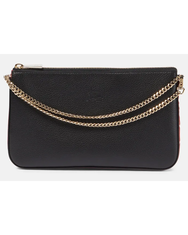 Christian Louboutin Clutch Loubila in pelle Nero