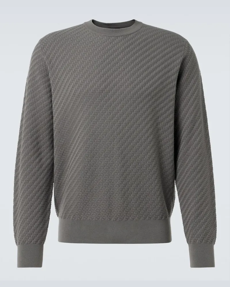 Brioni Pullover in cotone, cashmere e seta Verde