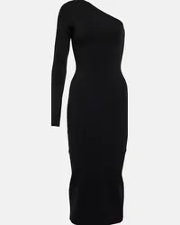 Victoria Beckham Abito midi monospalla VB Body Nero