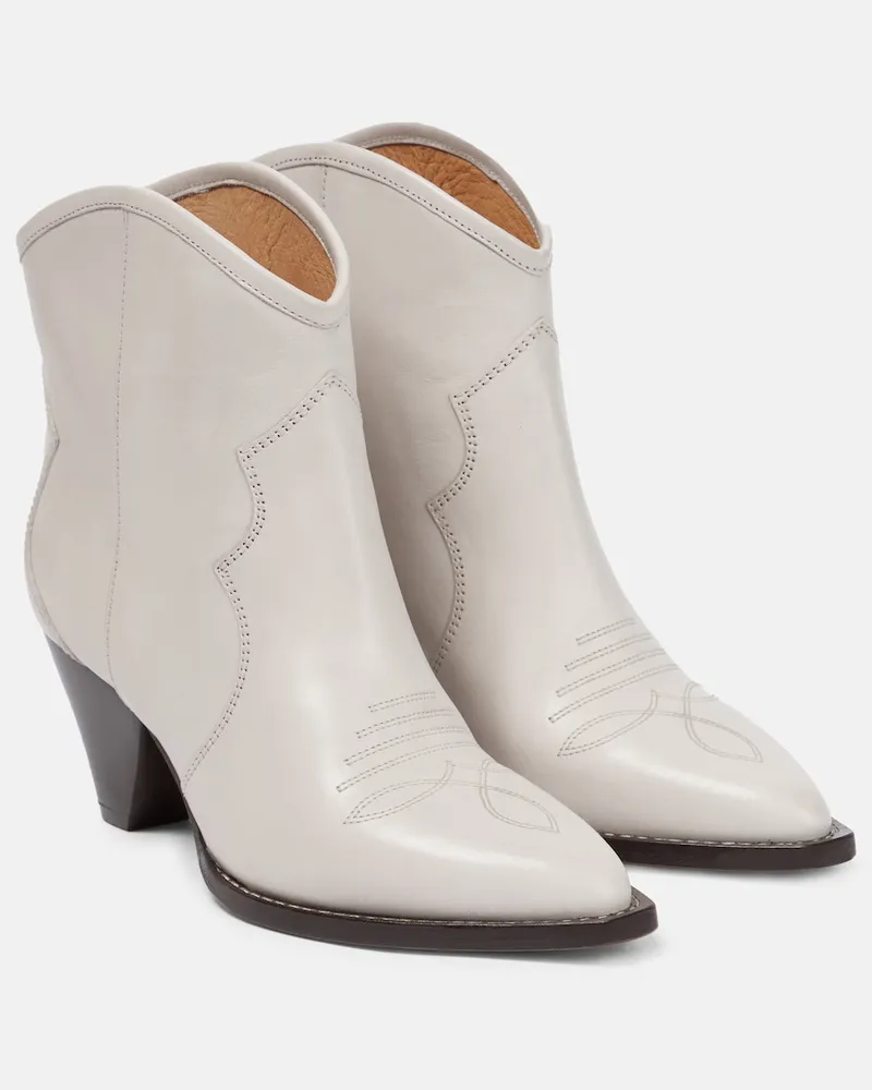 Isabel Marant Stivali texani Darizo in pelle Beige