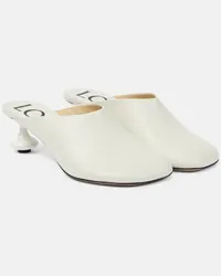 Loewe Mules Toy in pelle Bianco