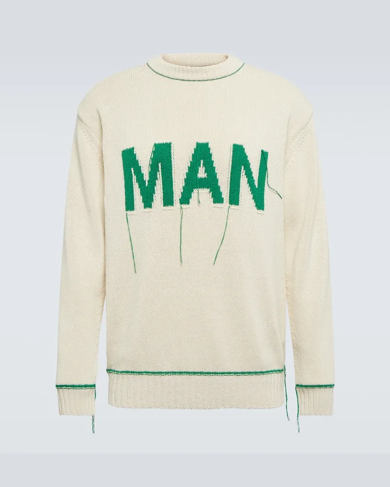 Junya Watanabe Pullover Junya Watanabe MAN in seta jacquard Beige