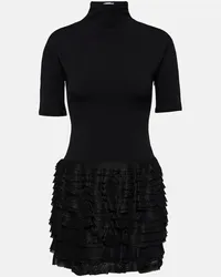 Alaïa Alaïa Miniabito in jersey Nero