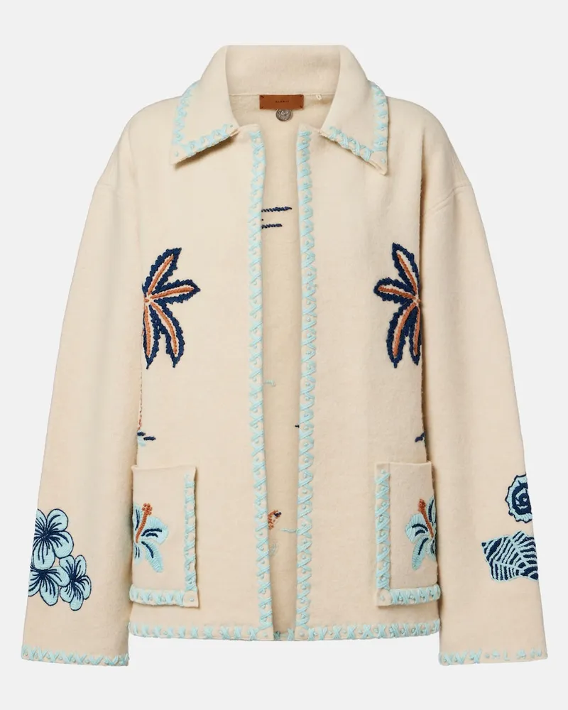 Alanui Giacca Remember Me in lana vergine Beige