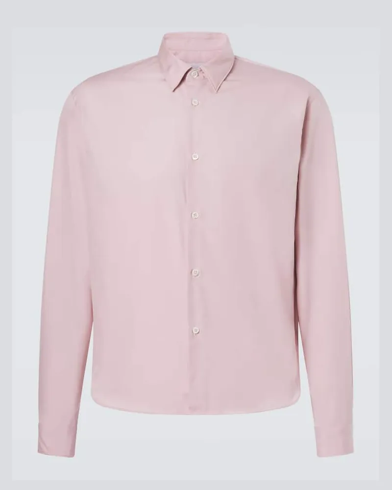Prada Camicia in popeline di cotone Rosa