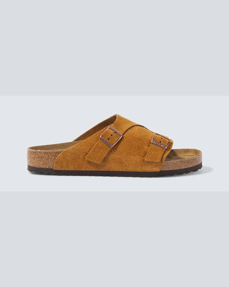 Birkenstock Mules ZÃ¼rich in suede Marrone