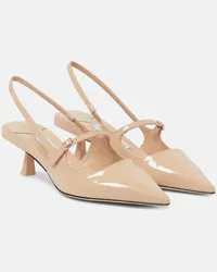 Jimmy Choo Pumps slingback Didi 45 in vernice Beige