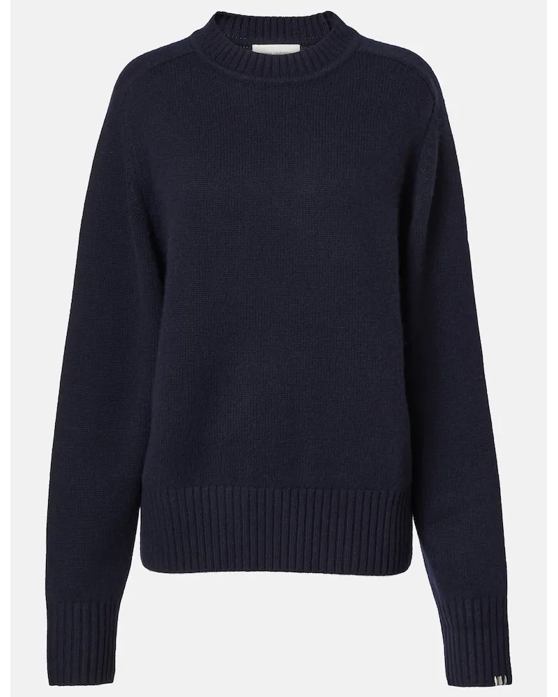 extreme cashmere Pullover N°123 Bourgeois in cashmere Blu