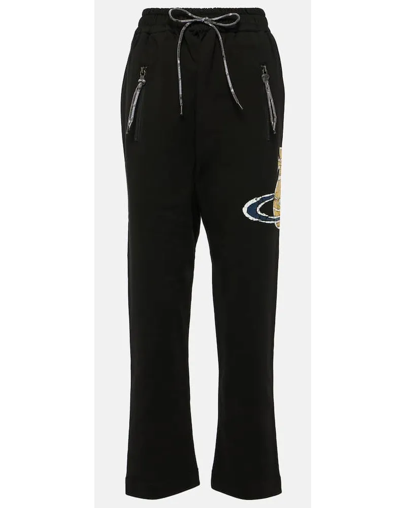 Vivienne Westwood Pantaloni sportivi Orb in jersey Nero