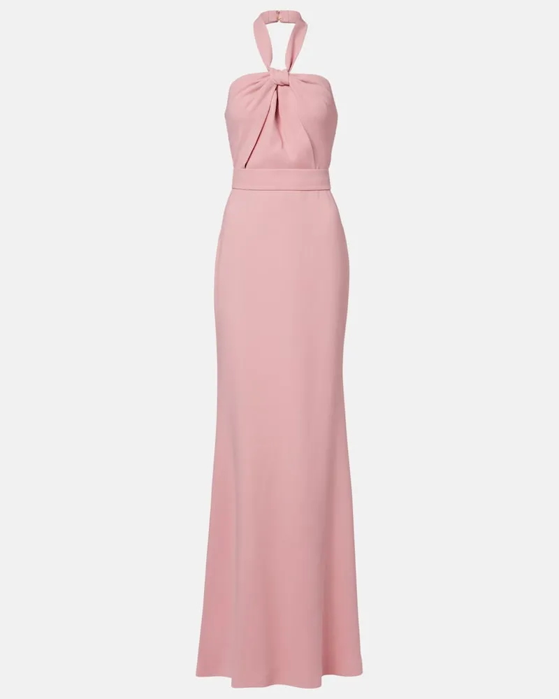 Elie Saab Abito lungo in cady Rosa