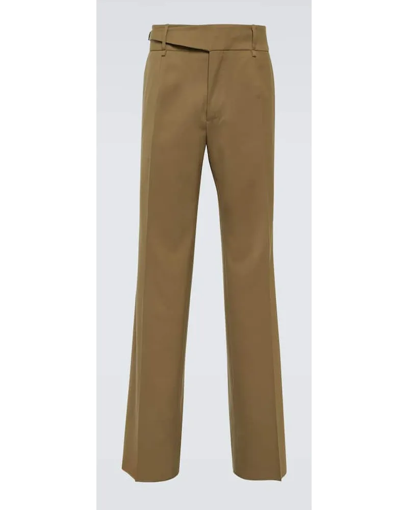 Dolce & Gabbana Pantaloni da abito in misto lana Marrone