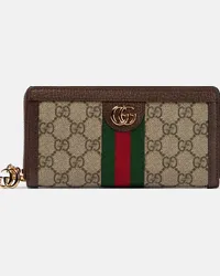 Gucci Portafoglio Ophidia in GG Supreme e pelle Multicolore