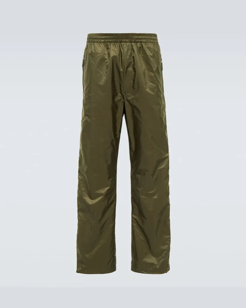 Prada Pantaloni in Re-Nylon Verde