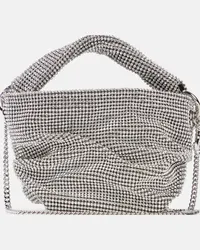 Jimmy Choo Borsa Bonny con cristalli Argento