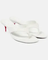 Christian Louboutin Sandali infradito Raratonga 55 in pelle Bianco