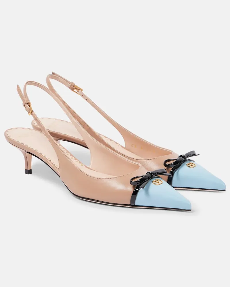 Valentino Garavani Pumps slingback Bepointy VLogo in pelle Rosa