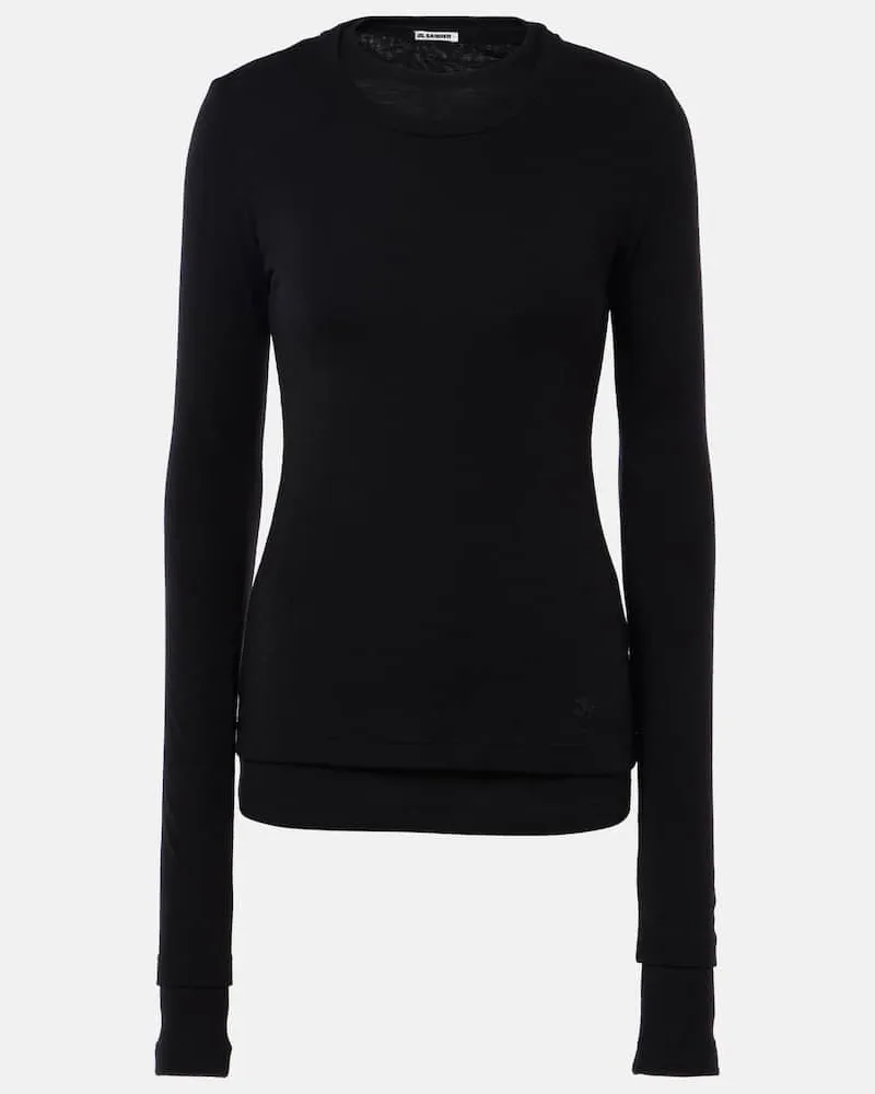 Jil Sander Set di 2 top in lana Nero