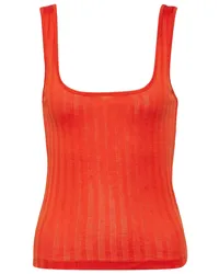 Vince Tank top in cotone a coste Arancione