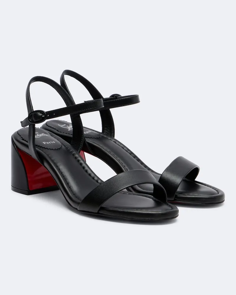 Christian Louboutin Sandali Jane in pelle Nero