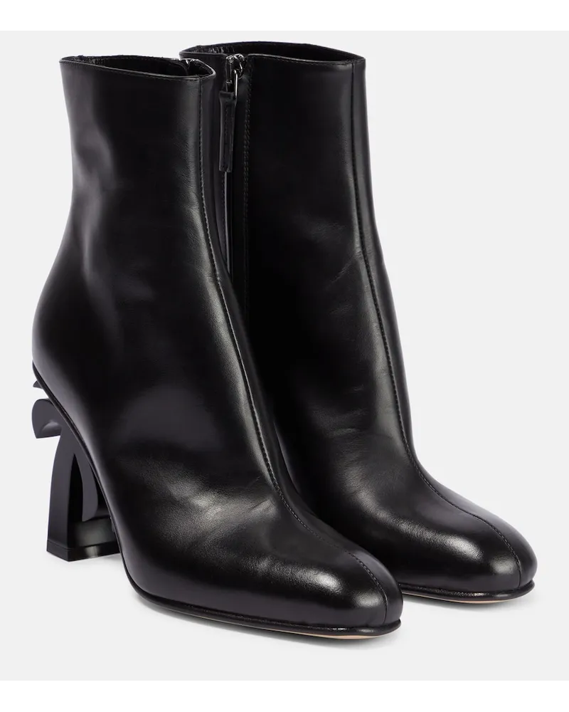 Palm Angels Stivaletti Palm in pelle Nero