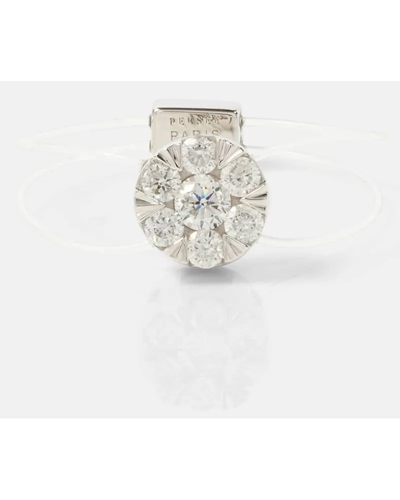 PERSEE PersÃ©e Anello in oro bianco 18kt con diamanti Argento