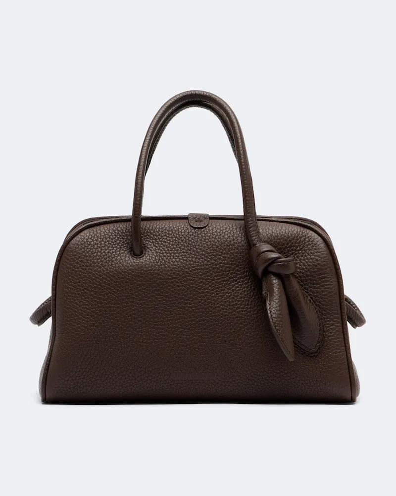 Jacquemus Borsa bowling Turismo Small in pelle Marrone