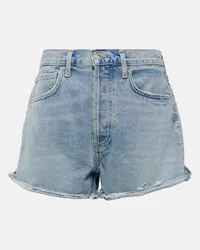 Citizens of humanity Shorts di jeans Marlow a vita media Blu