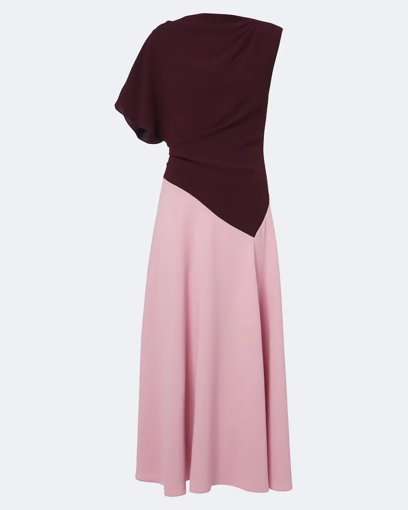 Roksanda Ilincic Abito midi Oryn in crêpe Rosa
