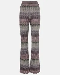 Missoni Pantaloni flared a vita alta Multicolore