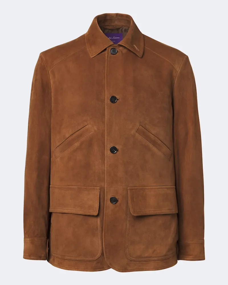 Ralph Lauren Giacca in suede Marrone