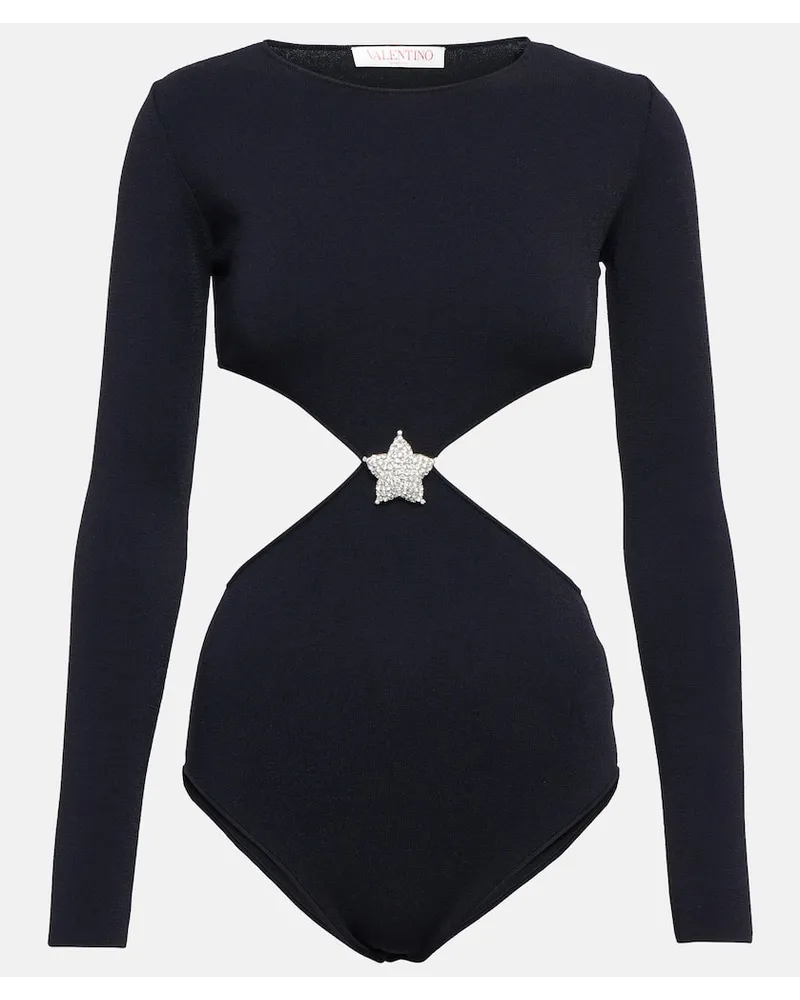 Valentino Garavani Body con cut-out e decorazione Nero