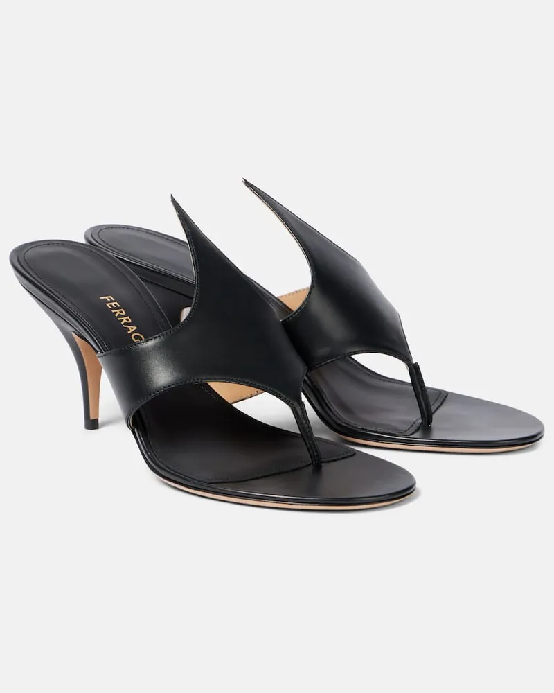Ferragamo Sandali Lyrai in pelle Nero