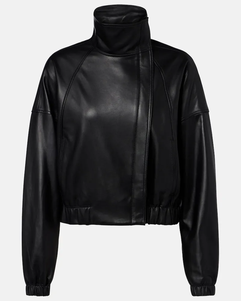 Vince Bomber in pelle Nero