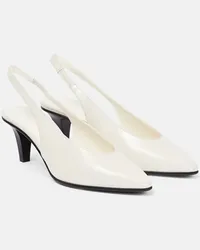 Loro Piana Pumps slingback Rebecca in pelle Bianco