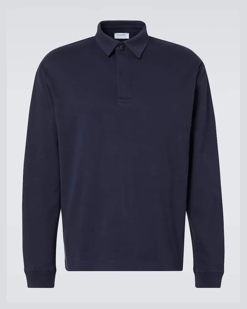 Sunspel Polo in cotone Blu