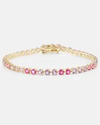 Stone & Strand Bracciale Lavender Haze in oro 10kt con ametiste e topazi Rosa