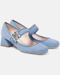 Roger Vivier Pumps Très Vivier Strass Buckle Blu