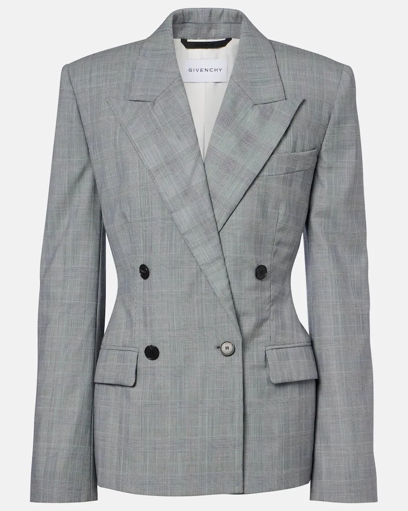 Givenchy Giacche in lana a quadri Grigio