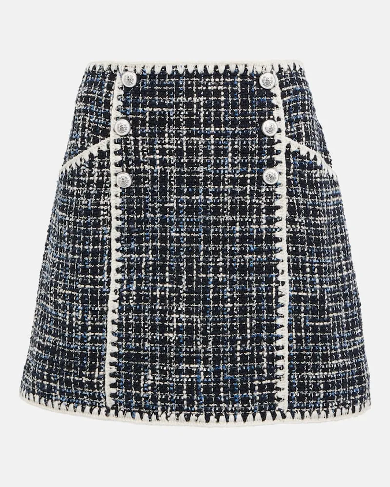 Veronica Beard Minigonna Medford in tweed Blu