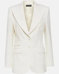 Dolce & Gabbana Blazer in misto lana Bianco